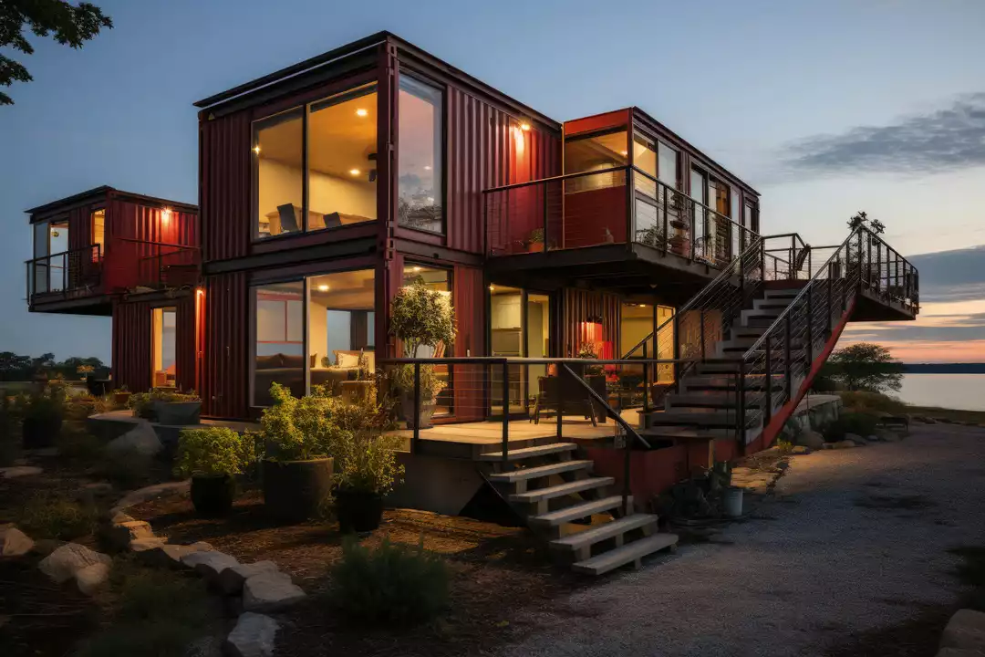 increible casa modular con una arquitectura modular